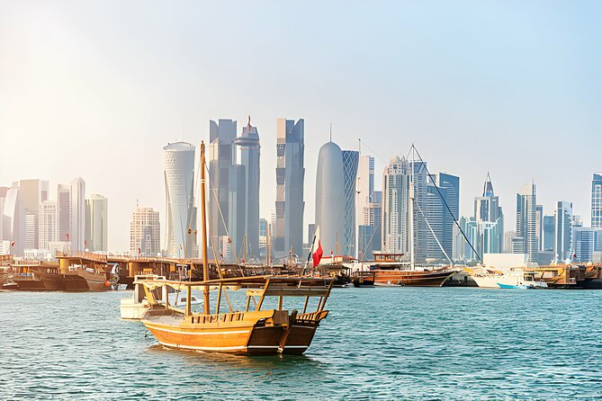 2 Hours Private Dhow Boat Cruise of Doha - Seeing West Bay from a traditional wooden dhow