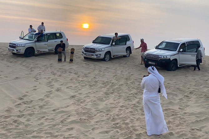Desert Safari Adventure 4 hours from Doha with Pickup - The Inland Sea at Sunset