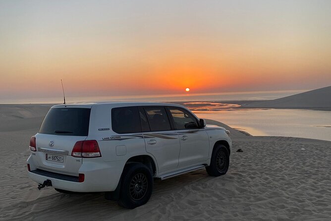 Desert Safari Qatar - Sand skiing adds a simple desert activity