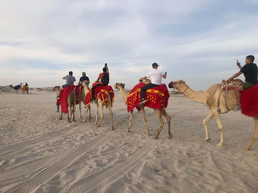 Doha Activities: Desert Safari, Dune Bashing & Inland Sea - Sandboarding without snow