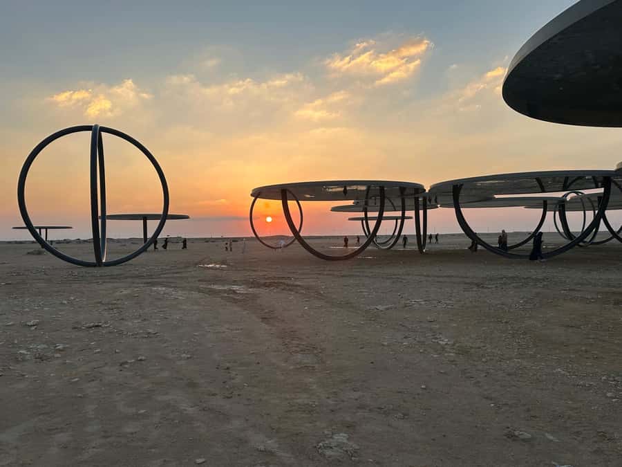 Doha: Al Zubarah fort, Al Khor,purple island+Olafur Eliasson - Al Khor, a coastal city shaped by the sea