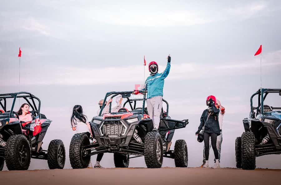 Doha: ATV Quad Bike and Buggy Desert Safari with Camel Ride - Dune bashing in a Toyota 4WD
