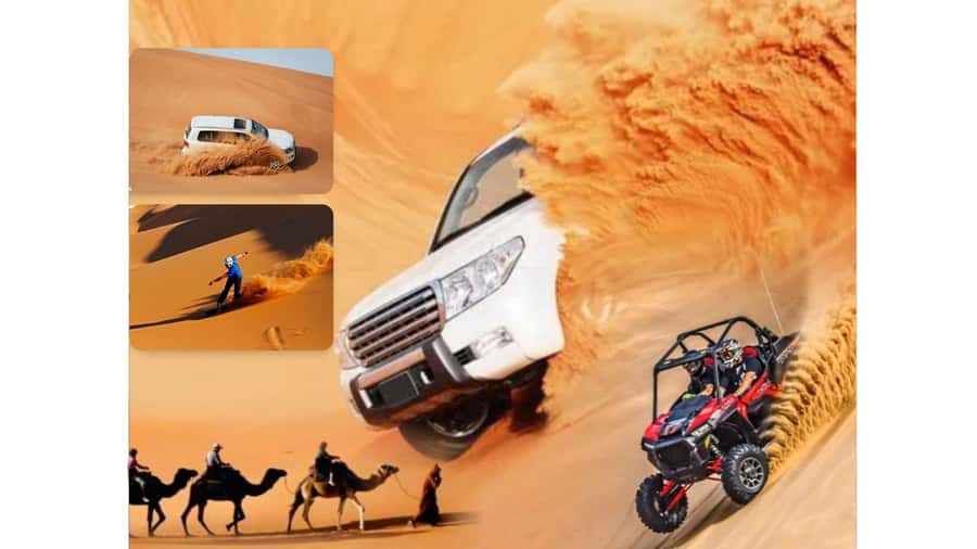 Doha: Budget Friendly Desert Safari,CamelRide & Sandboarding - Sandboarding is easy to try, but check the add-on