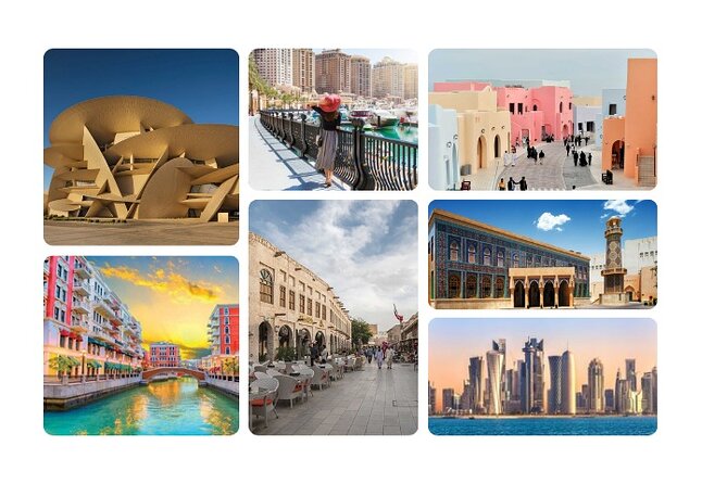 Doha City Souq Waqif Katara Pearl Qatar and Old Doha Port Tour - Key points at a glance