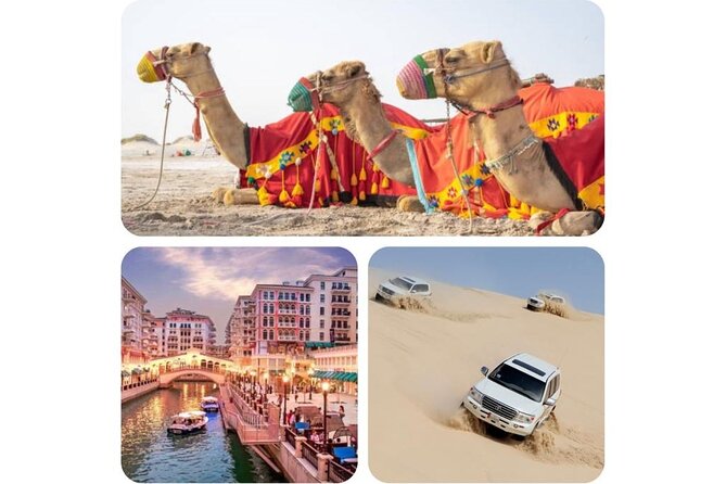 Doha : Combo Private City Tour & Half-day Desert Safari - The Corniche begins the city tour beside Doha Bay