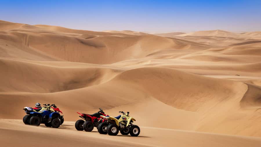 Doha: Combo Private Tour of Desert Safari with ATV Ride - The 350cc ATV ride is the main adrenaline add-on