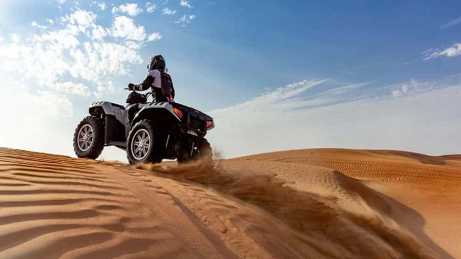 Doha: Combo Private Tour of Desert Safari with ATV Ride - Khor Al Udaid Beach brings the first wide-open views