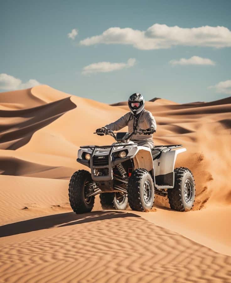 Doha: Desert All Activities ATV Quad Bike, Dune Bashing - Dune bashing toward the inland sea