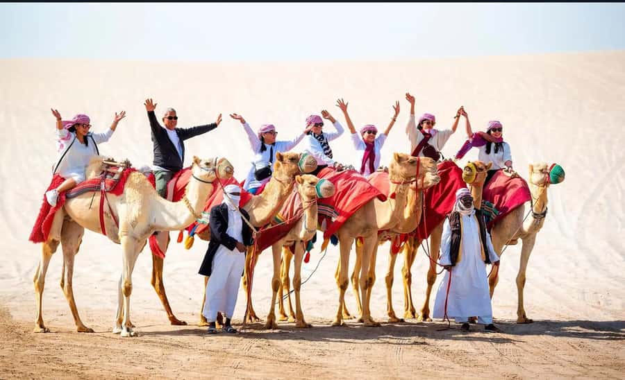 Doha: Desert Buggy Ride, Camel Ride, Dune Bashing, Sandboard - Sandboarding for beginners and confident riders
