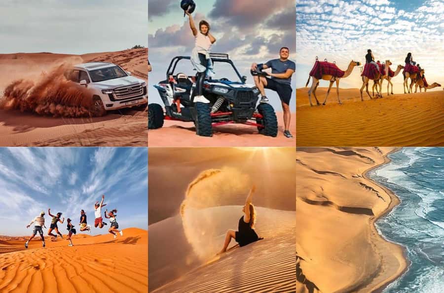Doha: Desert Buggy Ride, Camel Ride, Dune Bashing, Sandboard - Pickup, group size, and the practical details