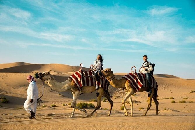 Doha Desert Safari Camel Ride, Sandboarding and Inland Sea - Dune bashing in a 4x4