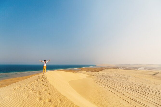 Doha Desert Safari Camel Ride, Sandboarding and Inland Sea - Khor Al Adaid, where sand meets water