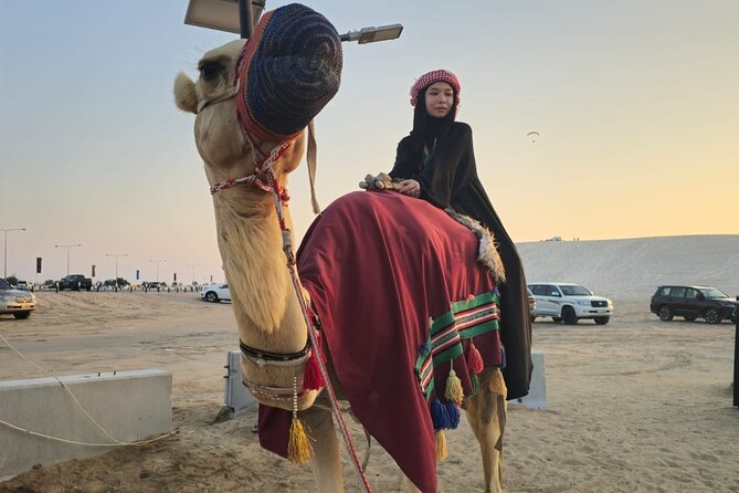 Doha Desert Safari Dune Bashing Camel Ride - Falcons, Photographs, and Desert Culture