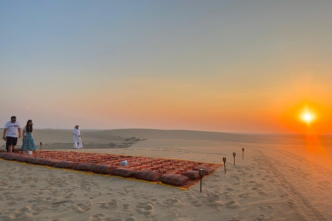 Doha Desert Safari: Dunebashing, Camel, Sandboarding & Inland Sea - Drinks, tea, and what is not included