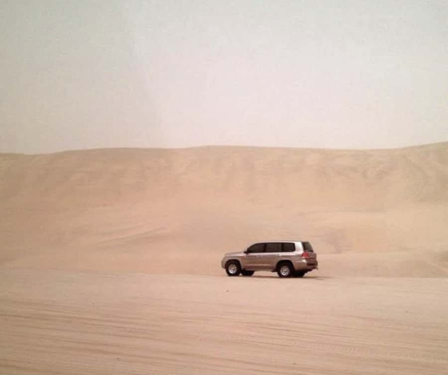 Doha Desert Safari: Sandboarding, Camel Ride & Swimming Fun - From Doha to Mesaieed in an air-conditioned 4x4