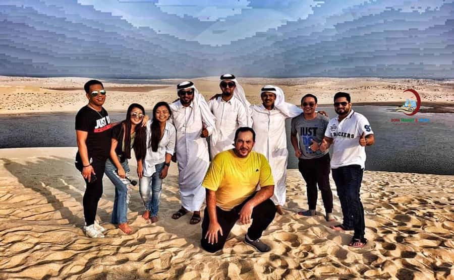 Doha: Desert Safari with Dune Bashing and Inland Sea - Sandboarding for a slower way down