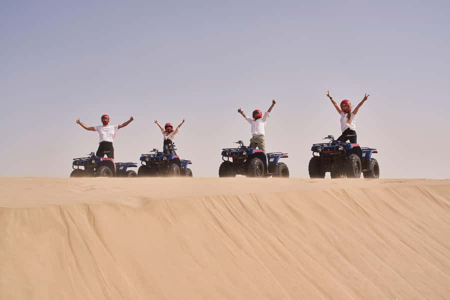 Doha: Desert Safari with Quad Bike, Sandboard & Camel Ride - Reaching the Inland Sea near Saudi Arabia
