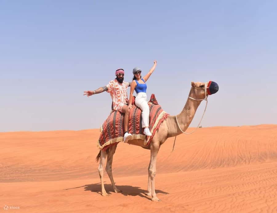 Doha: DesertSafari with Quad Bike, Camel Ride & Sandboarding - Sandboarding down the golden dunes