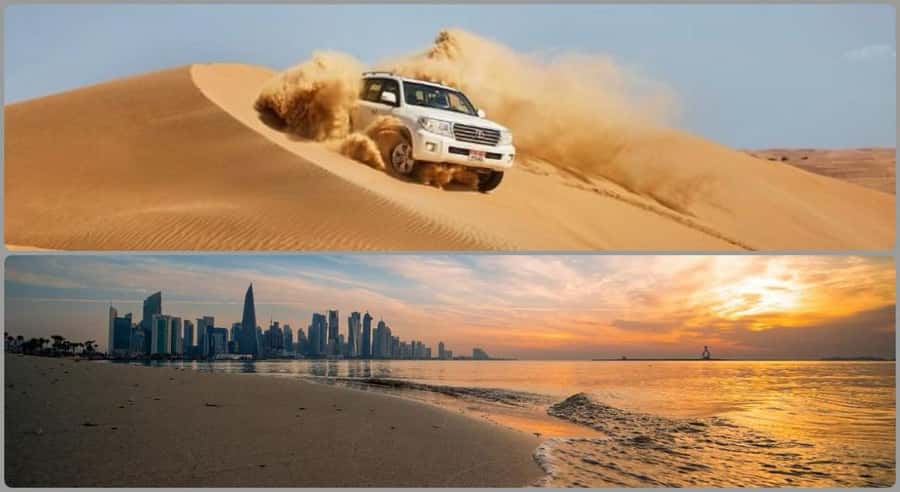 Doha : Full day Combo Tour to Doha City And Desert Safari - Box Park: a quick start with a modern edge
