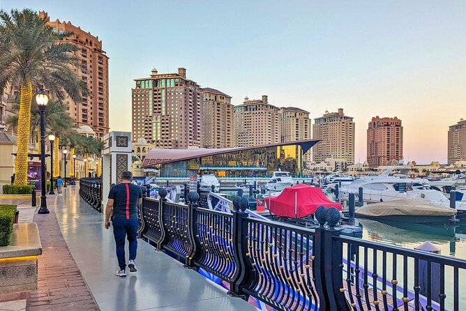 Doha Guided Night City Tour Souq Waqif, Katara, Pearl Qatar - The Pearl-Qatar: waterfront polish and big contrasts