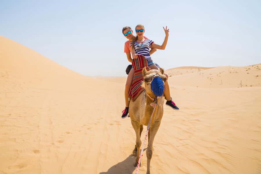 Doha: Half-Day Desert Safari, Quad Bike, Camels & Inland Sea - Camel Photos Before The Bigger Ride