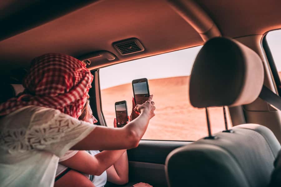 Doha : Inland Sea Desert Safari ,Camel Ride & Sandboarding - Sandboarding down the golden slopes