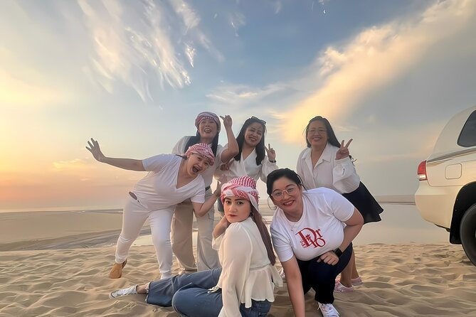 Doha: Luxury Desert Safari, Quad Bike & Sandboarding - Sandboarding on the soft dunes