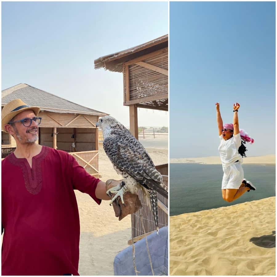 Doha: Night Desert Safari + Camel ride + Stargazing & Relax - A 15-minute camel ride at Sealine Beach