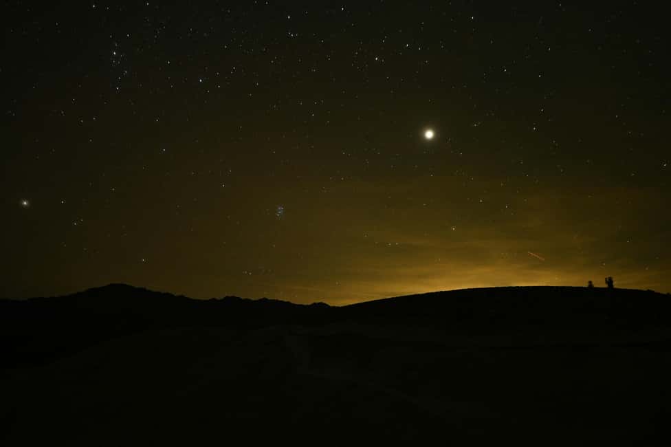 Doha Night Desert Safari Stargazing And Camel Ride - Stargazing in a sky affected by light