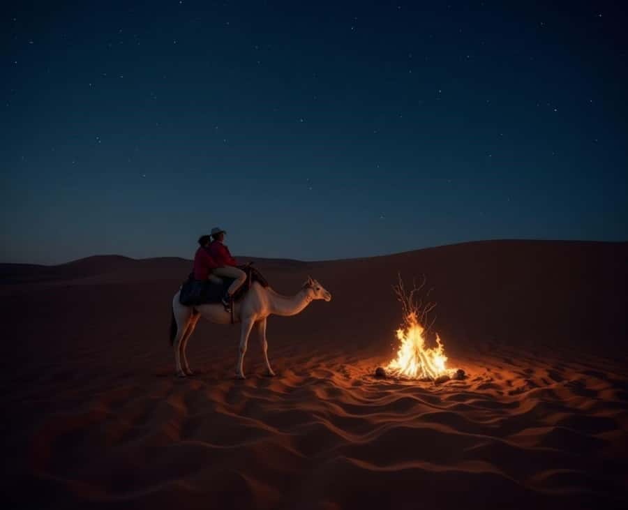 Doha : Night Desert Safari with Dune Bashing & Stargazing - First light and the question of an overnight stay