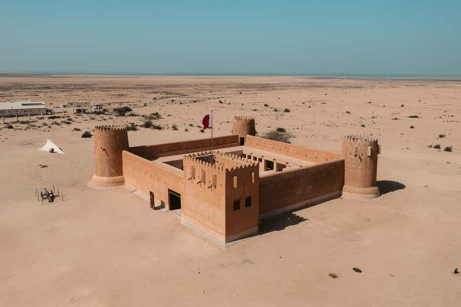 Doha: Olafur Eliasson Exhibit, Zubara Fort & Al Jumail - Al Jumail, an abandoned pearling and fishing village