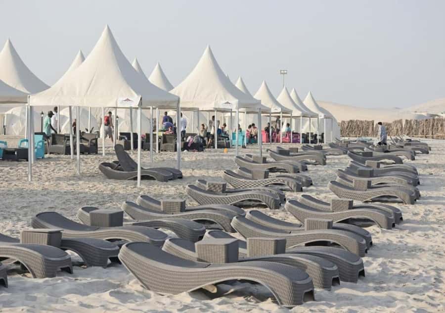 Doha: Overnight Desert Camping With BBQ Dinner & Breakfast - Sunset, dinner, and the first night in camp