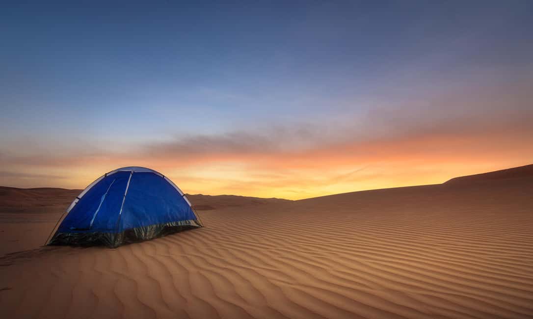 Doha: Overnight Desert Safari with Dinner and Breakfast - Dune bashing across the soft sand