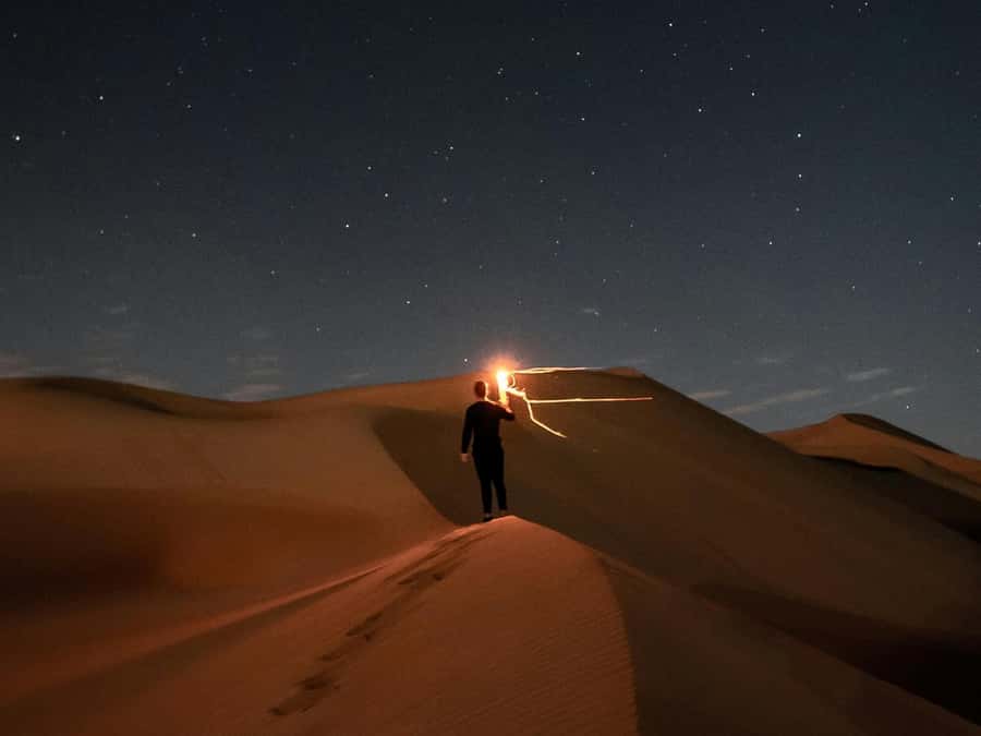Doha: Private Desert Safari at Night with Stargazing - The first dune run: 45 minutes of sand and motion