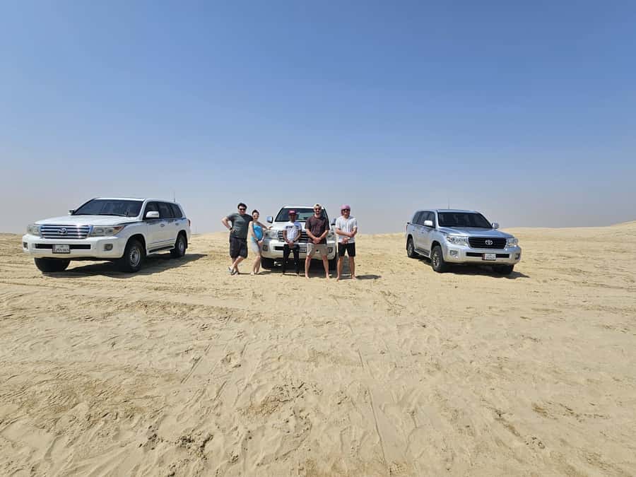 Doha:Private Desert Safari, Falcon, Sandboarding,inland sea - Sandboarding, with one important expectation
