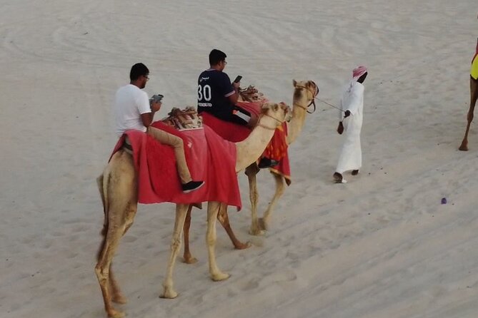 Doha-Private Half Day Safari Camel Ride and Sandboard included - Mesaieed and the First Look at Qatar’s Desert