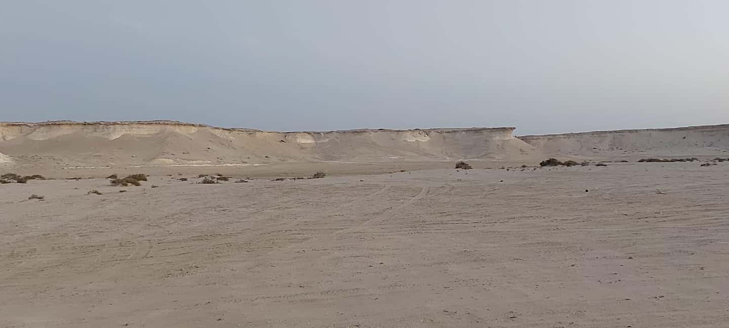 Doha; Richard Serra Installation, Mushroom rock and Zekreet - Richard Serra’s East-West/West-East installation