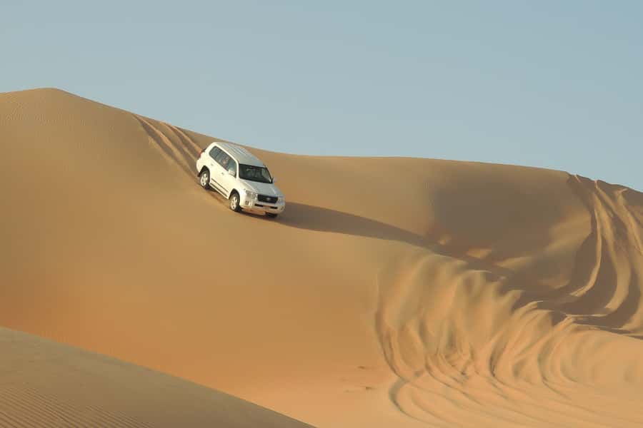 Doha Safari: ATV Ride, Dune Bashing, & Sandboarding Fun - Leaving Doha for the Southern Desert
