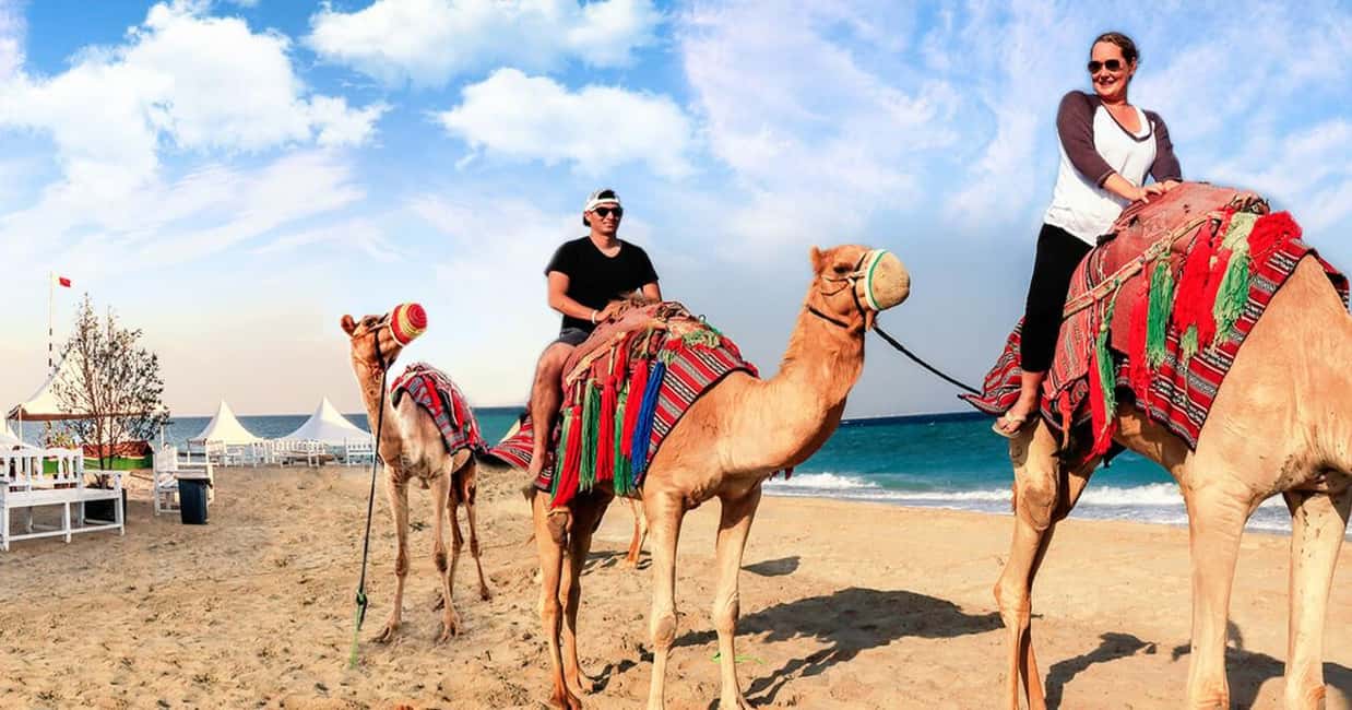 Doha Safari with Camel Ride, Inland Sea & Hotel Transfer - Sandboarding for an easy burst of fun