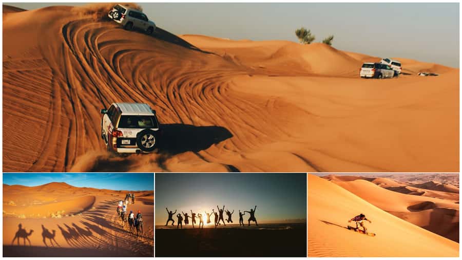 Doha: Shared Desert Safari, Sandboarding, Camel Ride - Meeting at Sealine Al Reem motorcycle Shop E-20