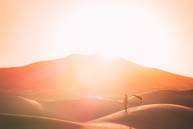 Doha Sunrise Desert Safari Tour| Dune Bashing| Inland Sea visit| Camel Riding - Sunrise over Qatar’s golden sand