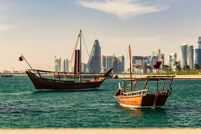Doha Traditional Dhow Cruise With Corniche Walk - Arabic tea, coffee, and the evening air
