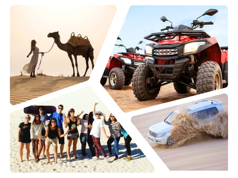 Dune Bashing, Sandboarding, Camel Ride & Optional ATV Ride - Why this desert safari works well in four hours