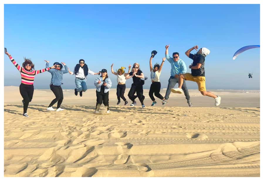 Dune Bashing, Sandboarding, Camel Ride & Optional ATV Ride - A short camel ride at the desert camp