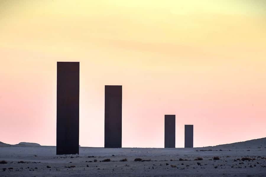 Explore Zekreet: Richard Serra Art & Mushroom Rock Wonders - Brouq Nature Reserve and the open desert