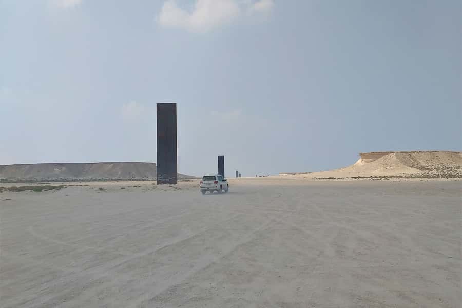 Explore Zekreet: Richard Serra Art & Mushroom Rock Wonders - Zekreet’s Mushroom Rock and the stone hut