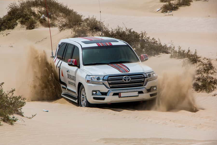 From Doha: 8-hour Safari Tour with Desert Beach Experience - Key points at a glance