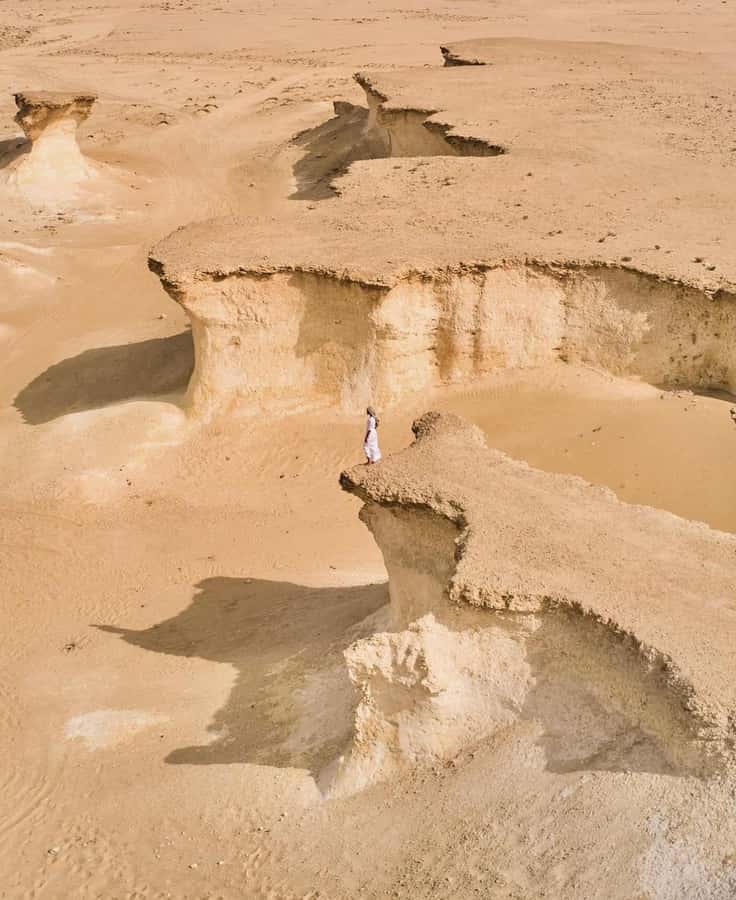 From Doha: Day Trip to North And West Qatar With Pickup - Zekreet Peninsula, wildlife, and unusual rock shapes