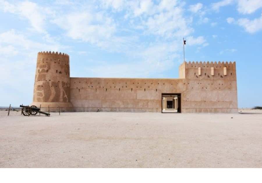 From Doha: Private Al Jassasiya, Zubarah & Purple Island. - The 45-minute coastal drive is part of the experience