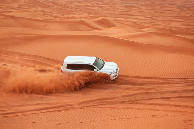 Full-Day Desert Safari with Buffet Dinner || Inland Sea Visit - A Bedouin-style camp beside the sea
